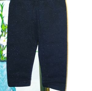 Black leggings with gray sparkles